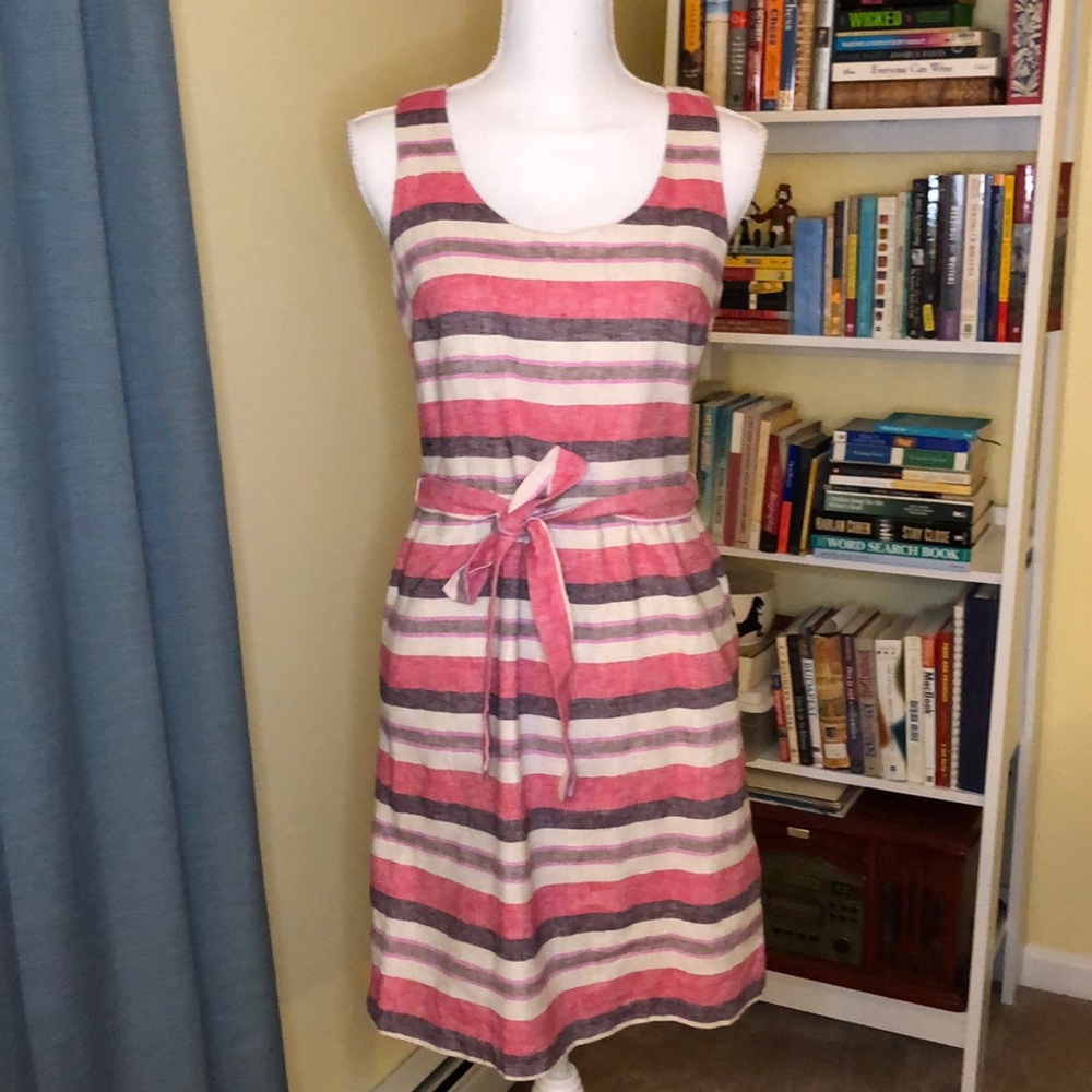 Ann Taylor Loft Striped Dress Size 6